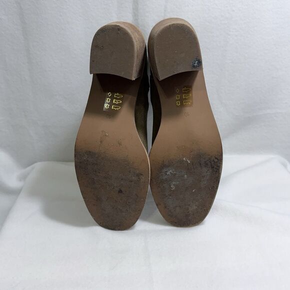 Madewell Autumn Chelsea High Ankle Boots Brown Suede Block Heel Women’s 10 - Picture 13 of 15
